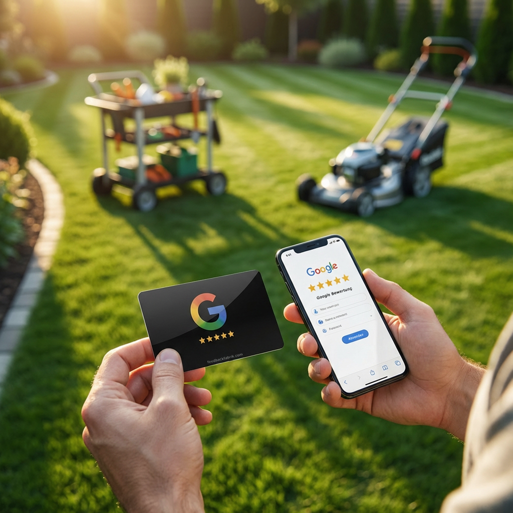 Google Bewertungskarte zur Kundengewinnung im Einsatz – digitales Bewertungsmanagement für Dienstleister